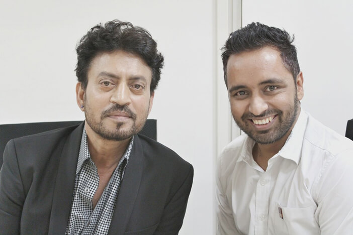 MJ Tarun with Irrfan Khan