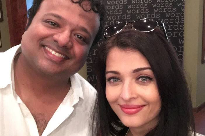 Hrishi K with Aishwarya Rai